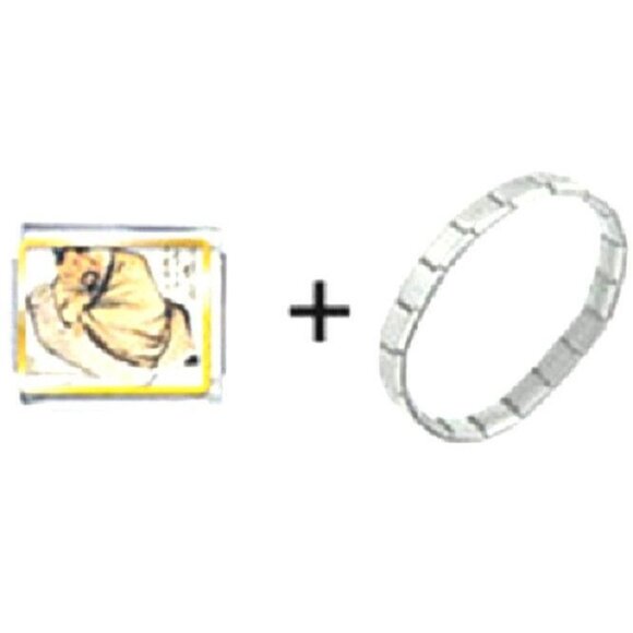 Bracelet Italian Charm Stealing the Wine Vat Pugster - Picture 7 of 9